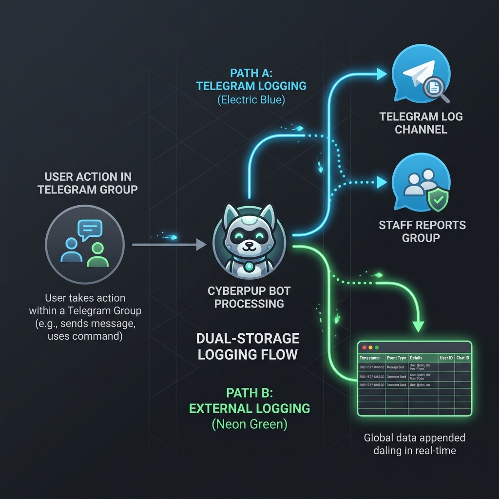 Dual-storage logging flow